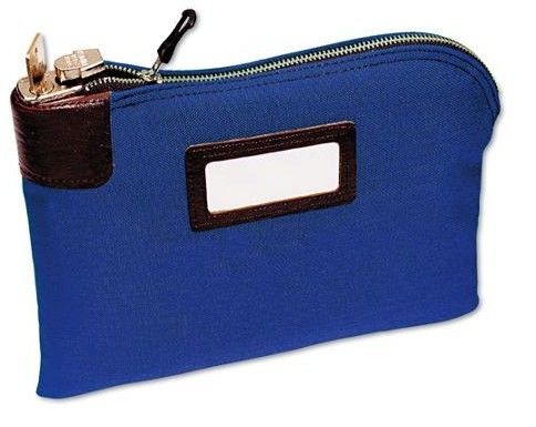 Schwere Reißverschlussbeutel aus langlebigem 70D-Nylon mit geprägtem Logo und Sicherheitsschloss für sicheres Bargeld