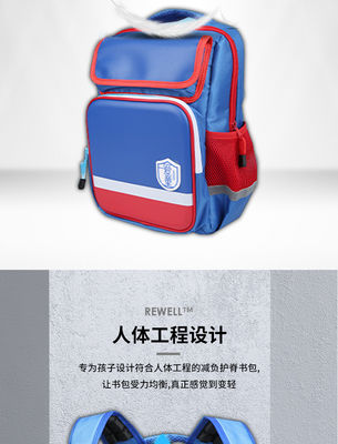 Schockdichte Schul-Wasserdichte Rucksack Tasche 600D Polyester Nylon Pu Leder Schul Rucksack Taschen wasserdicht Stress reduzieren Reflektionsschutz Seite haben Wasser Tasse Tasche