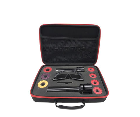 Schwarzes Polyester-EVA Hard Shell Case Hand-tragender Gummiflecken der Farbe900d