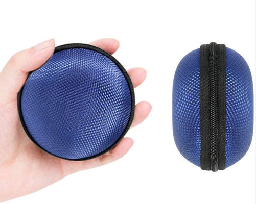 Bule-Farben machen 75 Grad EVA Hard Cases Storage Earphones Reißverschluss zu