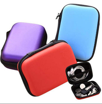 Schwarze Farben 600D Polyester Tragbare Reise Reißverschluss Schutz Hartschale Kleine EVA-Hülle