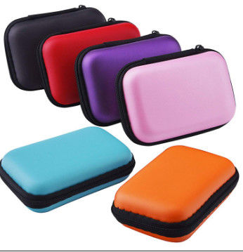 Reißverschluss-EVA Hard Cases Knitted Fabric-Kopfhörer-Tragetasche PUs lederne