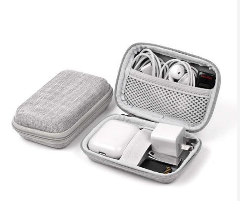 Wasserdichter Mini Earphone Pouch Case Velvet, der Prägungslogo zeichnet