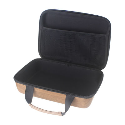 Staubdichte lederne Oberfläche EVA Storage Case Wood Grain PUs stoßsicher