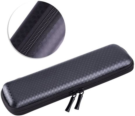 Schwarzes PU-Leder Polyester 3D EVA Hard Case Pencil Pouch 1800D