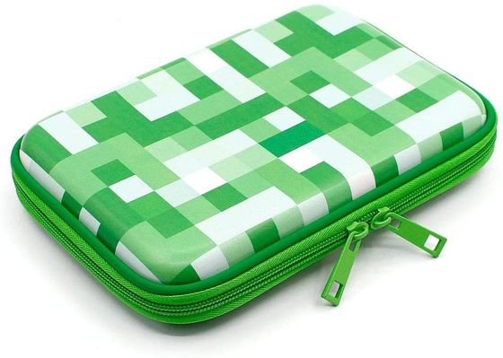 Leuchtstoff grünes EVA Stylish Pencil Case Big-Kapazitäts-Gewebe-Futter