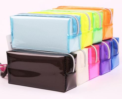 EVA Transparent Pen Pouch Pvc-harter Plastikbleistift-Kasten mit Fächern