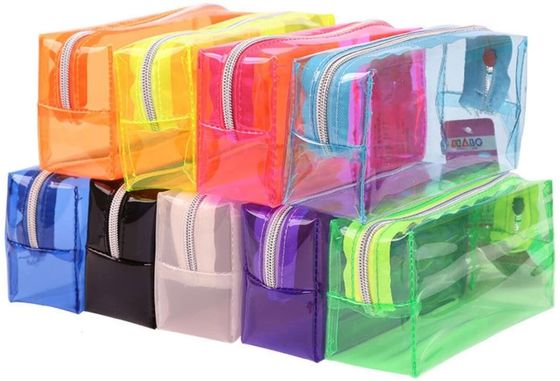 EVA Transparent Pen Pouch Pvc-harter Plastikbleistift-Kasten mit Fächern