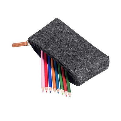 Tragbare, langlebige 3mm Filz EVA Bleistiftkoffer in dunkelgrauem Nylon, wiederverwendbares leichtes Design, geeignet für Büro-Schule und Schüler