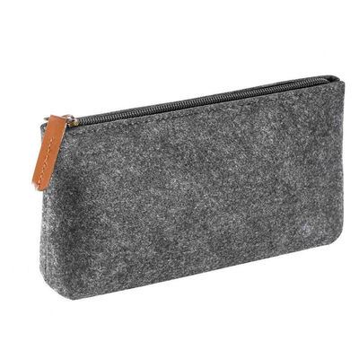 Wiederverwendbarer 3mm geglaubter EVA Pencil Case Dark Grey-Nylonbleistift-Beutel