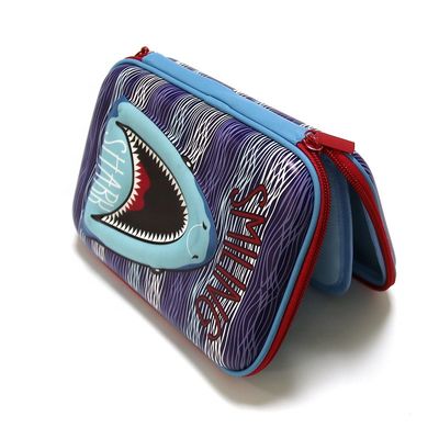 Soem kundenspezifisches 3D berühren EVA Pencil Case Debossing Logo 22x15x4.5cm
