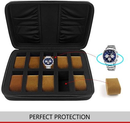 Handgemachte Spandex-EVA Watch Case Embossing Logo-Sammelbüchse