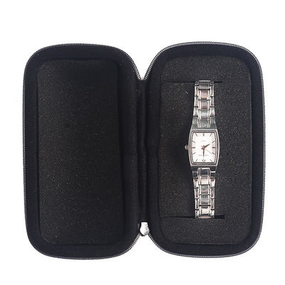 Tragbarer lederner Luxus-einzelner Reißverschluss EVA Watch Cases 14.5*8*6 cm