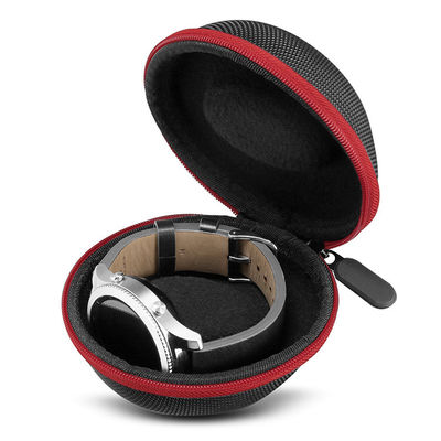 Reißverschluss geschlossene Nylonoberfläche EVA Watch Organiser Boxs 10.7x9.2x6.2 cm 1680D