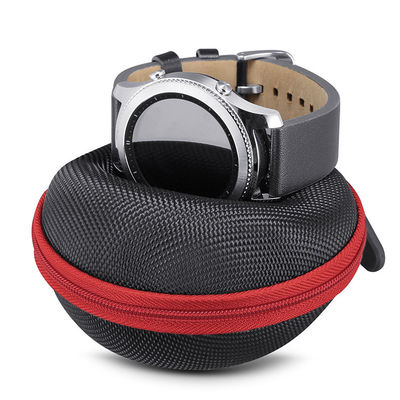 Reißverschluss geschlossene Nylonoberfläche EVA Watch Organiser Boxs 10.7x9.2x6.2 cm 1680D