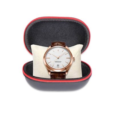 Logo Pantone-Farbledernes EVA Zipper Watch Case Fabrics Debossing