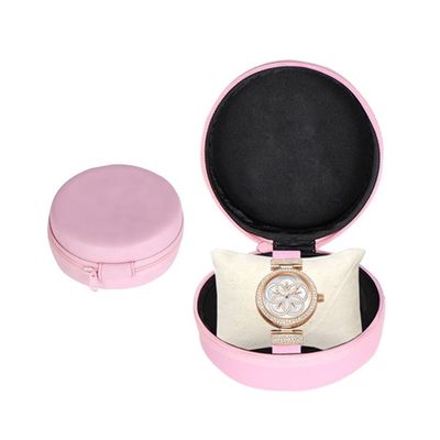 Rosa Spandex PU stark EVA Luxury Watch Travel Case für Mann-Frauen
