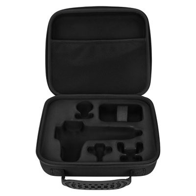 Stoßsichere EVA Massage Gun Case Black färbt Polyester 1680D
