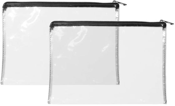 Recyclebarer Geld-Beutel des Reißverschluss-12x8.7inch transparentes PVC bauscht sich mit Reißverschluss