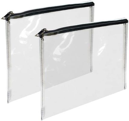 Recyclebarer Geld-Beutel des Reißverschluss-12x8.7inch transparentes PVC bauscht sich mit Reißverschluss