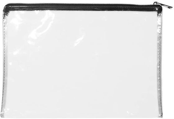 Recyclebarer Geld-Beutel des Reißverschluss-12x8.7inch transparentes PVC bauscht sich mit Reißverschluss