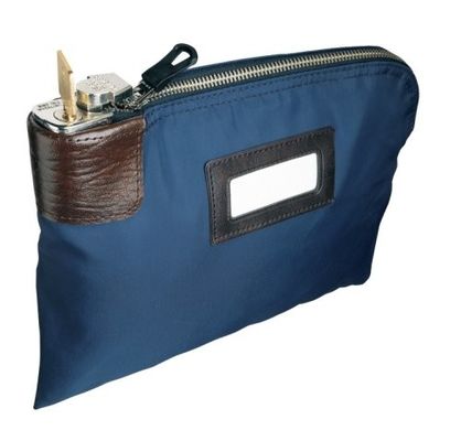 ODM OEM Leinwand 11X6 Zoll Reißverschluss Bankdepot Taschen mit 2 Schlüsseln Leinwand Schließverschluss Reißverschluss Bankdepot Tasche mit PVC Tasche mit 2 Schlüsseln Reißverschluss Bank Taschen
