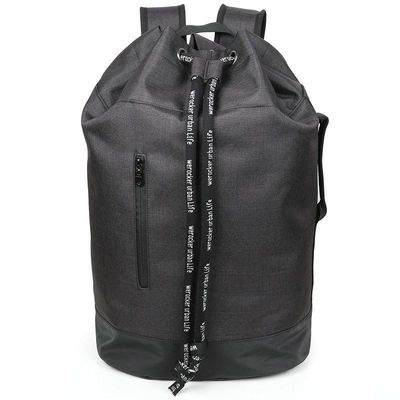OEM ODM 210D Nylon Stylish Wasserdicht Laptop Rucksack Für College Wasserdicht Ziehseile Schließung Rucksack Taschen mit Top Baumwollseil geschlossen