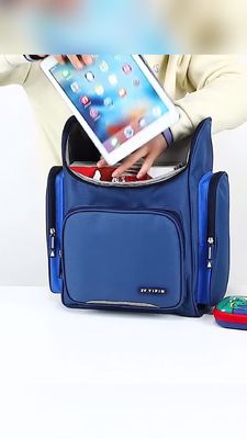 Schockdichte Schul-Wasserdichte Rucksack Tasche 600D Polyester Nylon Pu Leder