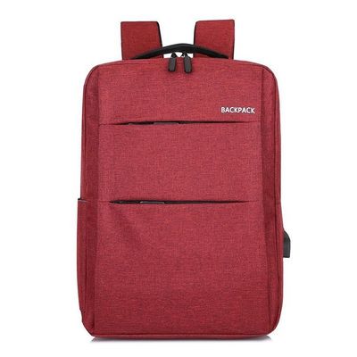 4 Farboptionaler wasserdichter Laptop-NylonRucksack mit USB-Ladegerät