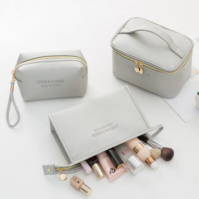 Lederne kosmetische Reise-Tasche ODM-PUs mit Multispandex-Futter