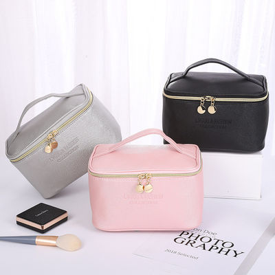 Lederne kosmetische Reise-Tasche ODM-PUs mit Multispandex-Futter