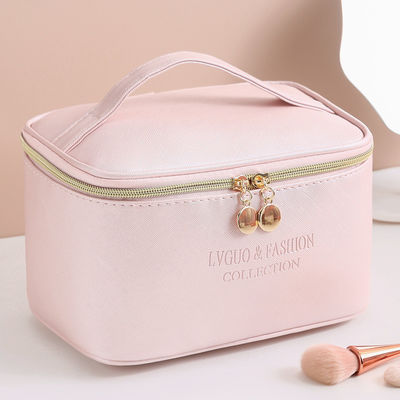 Lederne kosmetische Reise-Tasche ODM-PUs mit Multispandex-Futter