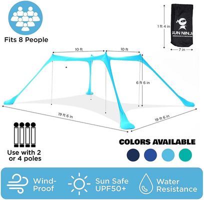 UV-beständiger Strand-Sonnenschutz, 180 g/m² Lycra-Material, UPF 50+