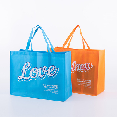 Aufbereitete Tote Non Woven Fabric Shopping-Tasche fertigte wiederverwendbares mit Logo besonders an