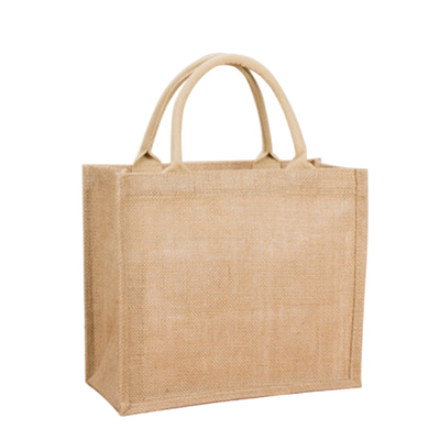 Laminierungs-Leinwand-Jutefaser-Einkaufslebensmittelgeschäft-Tote Bags-PET Beschichtung wiederverwendbar