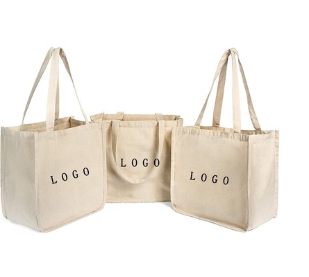 Kaufende flache natürliche Baumwolleinkaufstüte fördernder Tote Bag