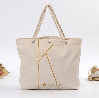 Kaufende flache natürliche Baumwolleinkaufstüte fördernder Tote Bag